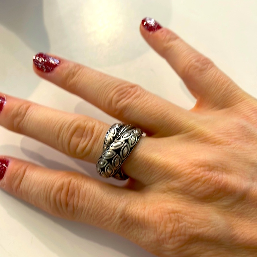 John Hardy Carved Band Ring